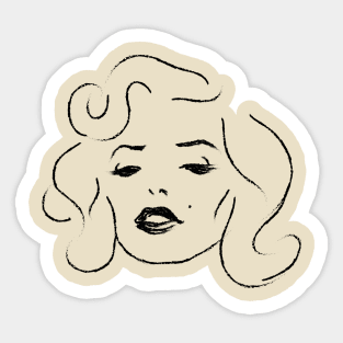 Marilyn Monroe Portret Pop Art Design Sticker